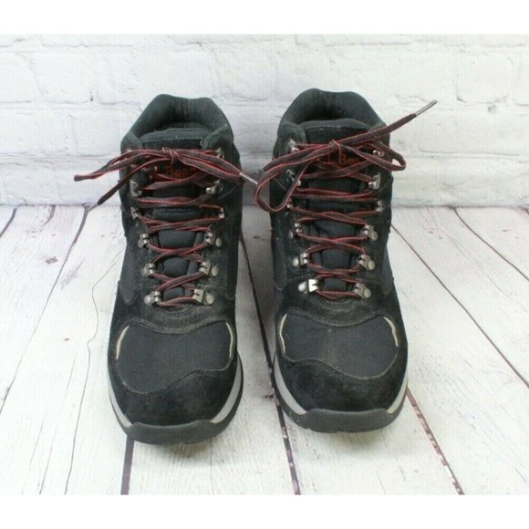 LL Bean Black Suede Mesh High Top Mountain Classic Hikers Boots Size 9 M - Picture 5 of 9